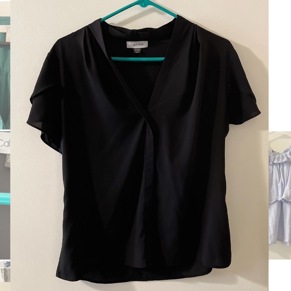 Calvin Klein black blouse